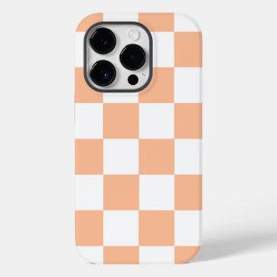 Peach Fuzz Checkered Gingham Pattern Case-Mate iPhone 14 Pro Case