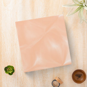 Peach Fuzz Color Watercolor Abstract Blur Pattern 3 Ring Binder