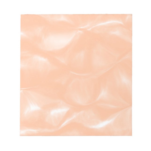 Peach Fuzz Color Watercolor Abstract Blur Pattern  Notepad (Front)