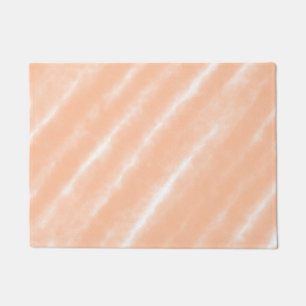 Peach Fuzz Color Watercolor Abstract Pattern Doormat