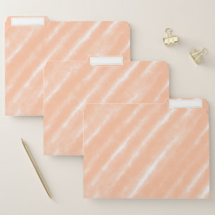Peach Fuzz Color Watercolor Abstract Pattern File Folder