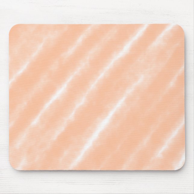 Peach Fuzz Color Watercolor Abstract Pattern Mouse Pad (Front)
