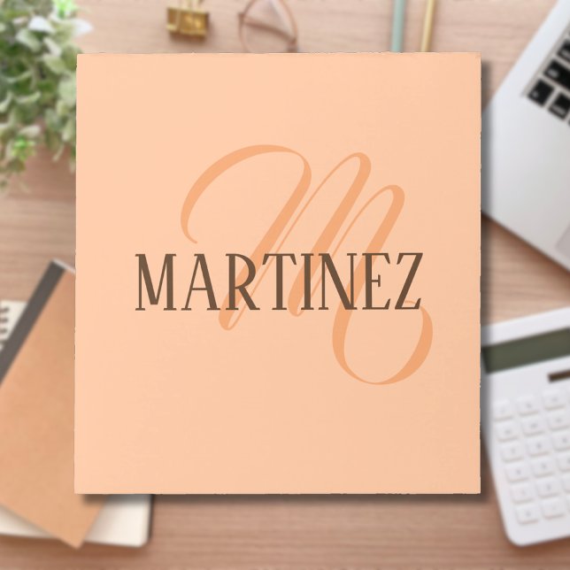 Peach Fuzz Elegant Personalized Name  Notepad (Creator Uploaded)