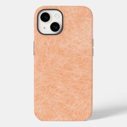Peach Fuzz Faux Leather  Case_Mate iPhone 14 Case