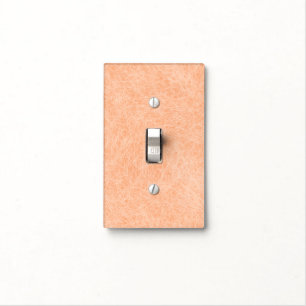 Peach Fuzz Faux Leather  Light Switch Cover