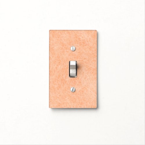 Peach Fuzz Faux Leather  Light Switch Cover