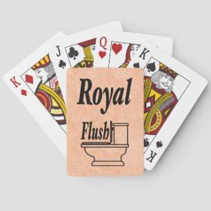 Peach Fuzz Faux Leather  Poker Cards
