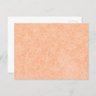 Peach Fuzz Faux Leather Postcard