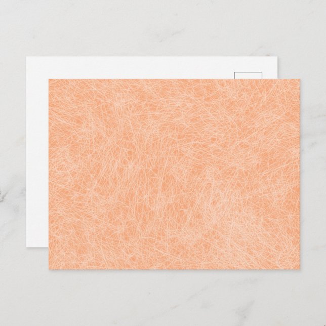Peach Fuzz Faux Leather  Postcard (Front/Back)