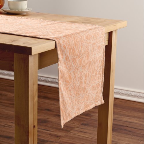 Peach Fuzz Faux Leather  Short Table Runner
