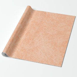 Peach Fuzz Faux Leather Wrapping Paper
