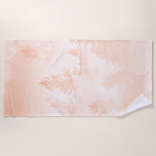 Peach Fuzz Forest Dream 1 wall decor art Beach Towel