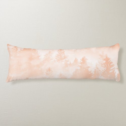 Peach Fuzz Forest Dream 1 wall decor art Body Pillow