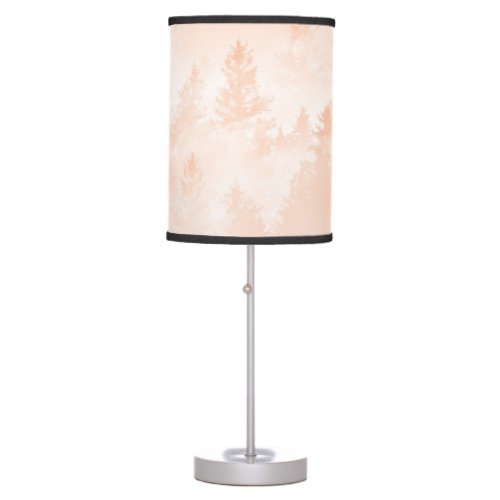 Peach Fuzz Forest Dream 1 wall decor art Table Lamp