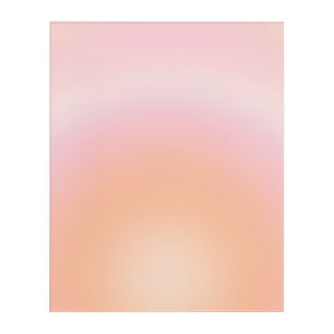 Peach Fuzz Gradient Acrylic Print