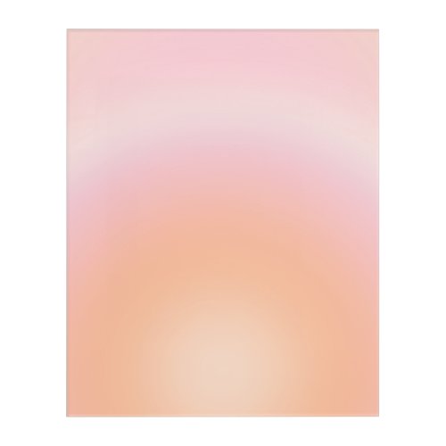 Peach Fuzz Gradient Acrylic Print