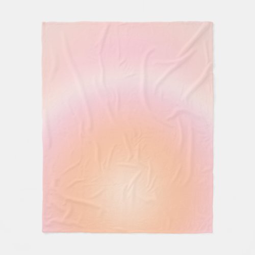 Peach Fuzz Gradient Fleece Blanket