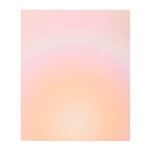 Peach Fuzz Gradient Metal Print