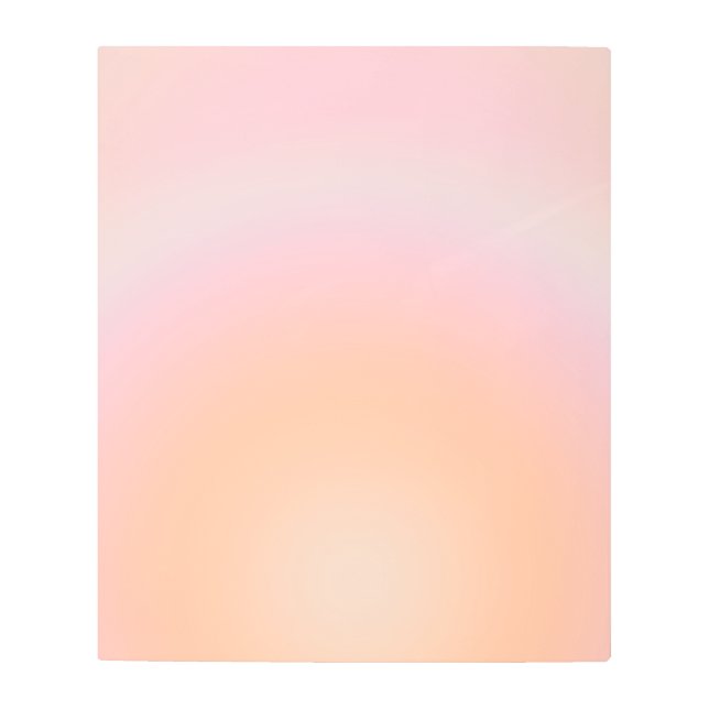 Peach Fuzz Gradient Metal Print (Front)