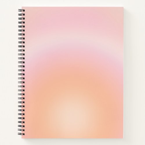 Peach Fuzz Gradient Notebook