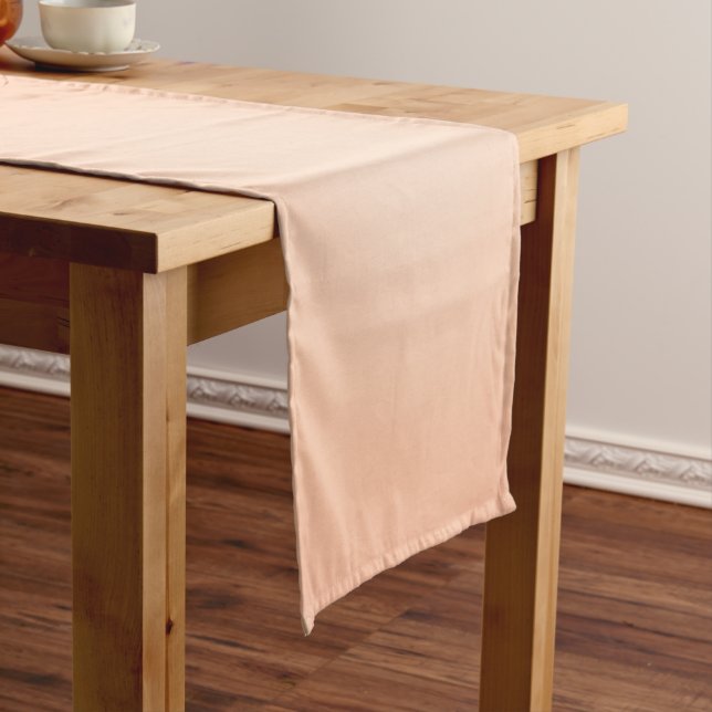 Peach Fuzz Gradient Short Table Runner (In Situ)