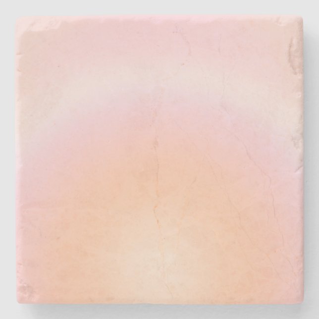 Peach Fuzz Gradient Stone Coaster (Front)