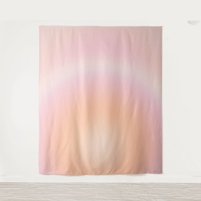 Peach Fuzz Gradient Tapestry (Front)