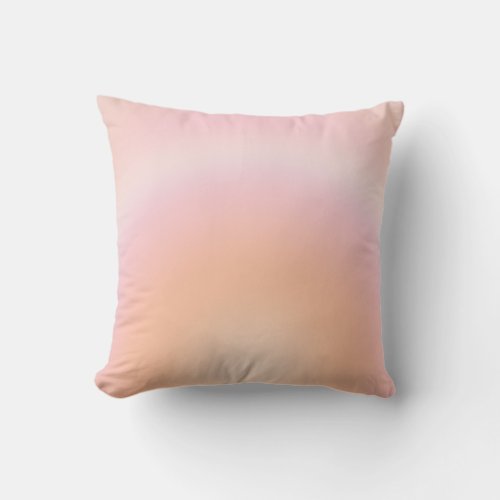Peach Fuzz Gradient Throw Pillow