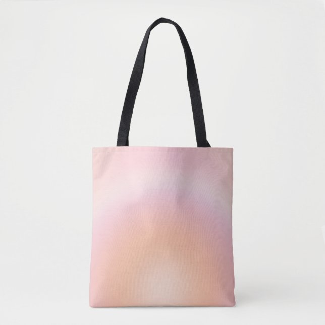 Peach Fuzz Gradient Tote Bag (Front)