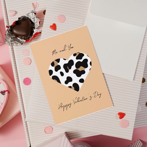 Peach Fuzz Love Customizable Valentines Day Card