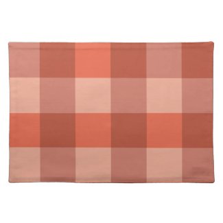 Peach Fuzz Orange Checkerboard Pattern