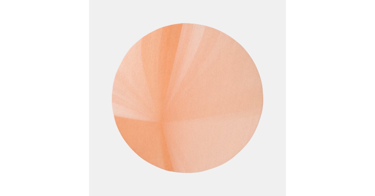Fuzz Rays Peach Fuzz Rays Round Area Rug | Zazzle