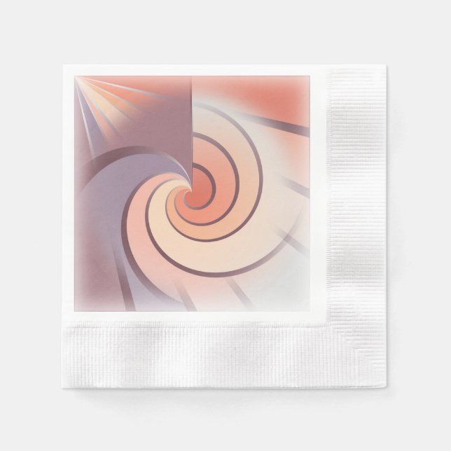 Peach fuzz seashell napkins (Front)