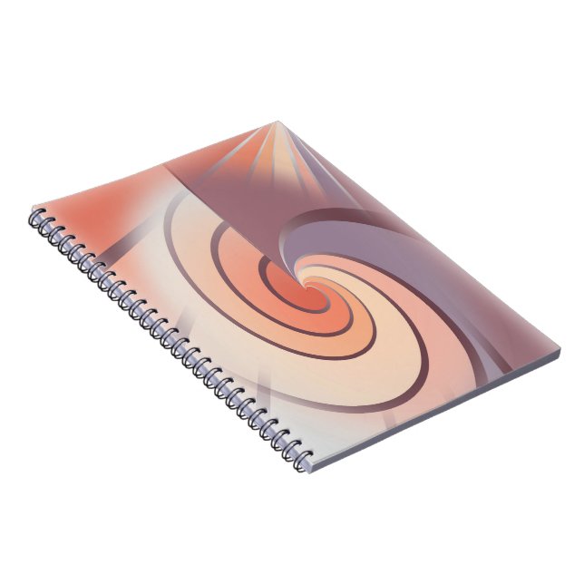 Peach fuzz seashell notebook (Right Side)