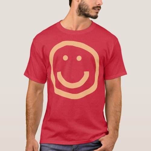 Peach Fuzz Smiley Face Pantone Color of the Year 2 T_Shirt