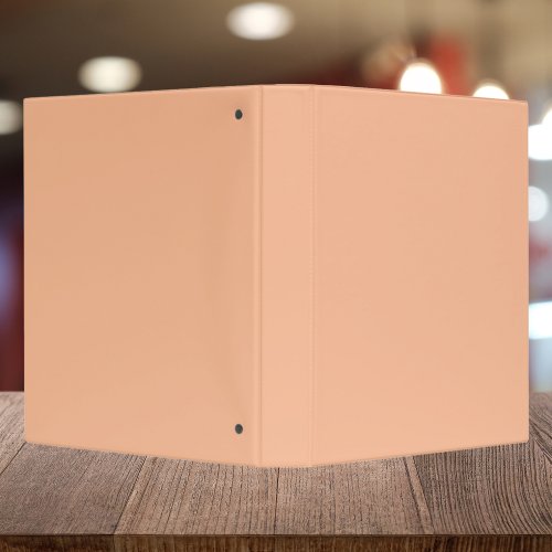 Peach Fuzz Solid Color 3 Ring Binder