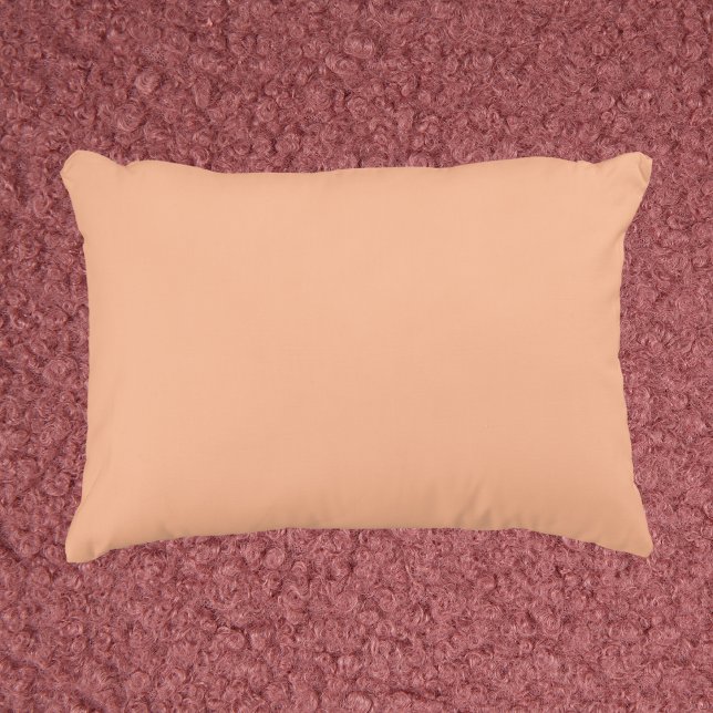 Peach Fuzz Solid Color Accent Pillow (Creator Uploaded)