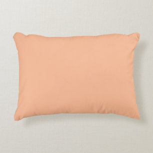Peach Fuzz Solid Color Accent Pillow