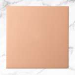 Peach Fuzz Solid Color Ceramic Tile<br><div class="desc">Peach Fuzz Solid Color</div>