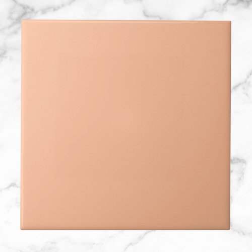 Peach Fuzz Solid Color Ceramic Tile