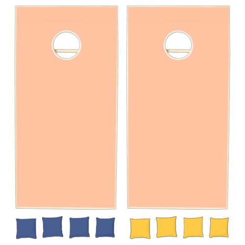 Peach Fuzz Solid Color Cornhole Set