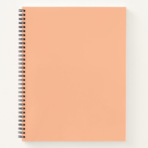 Peach Fuzz Solid Color Notebook