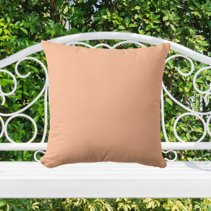 Peach Fuzz Solid Color Throw Pillow