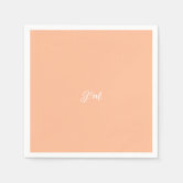 Peach Fuzz Solid Color Napkins