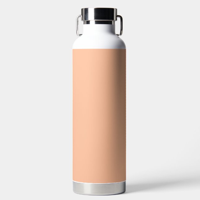 Peach Fuzz Solid Color Water Bottle (Front)