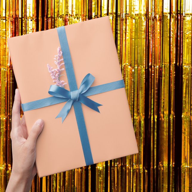Peach Fuzz Solid Color Wrapping Paper (Creator Uploaded)