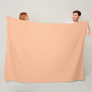 Peach Fuzz Solid Fleece Blanket