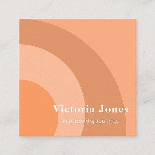  Peach Fuzz Square Business Card