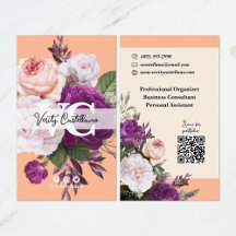 Peach Fuzz Vintage Roses Floral Simple Personal