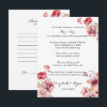 Peach Fuzz Wedding Advice Well Wishes  Card<br><div class="desc">Pretty wedding peach fuzz flowers cards for your guests to add their advice and well wishes. What a cute way to remember your special day. Lovely pink,  peach fuzz color,  watercolor flowers.</div>